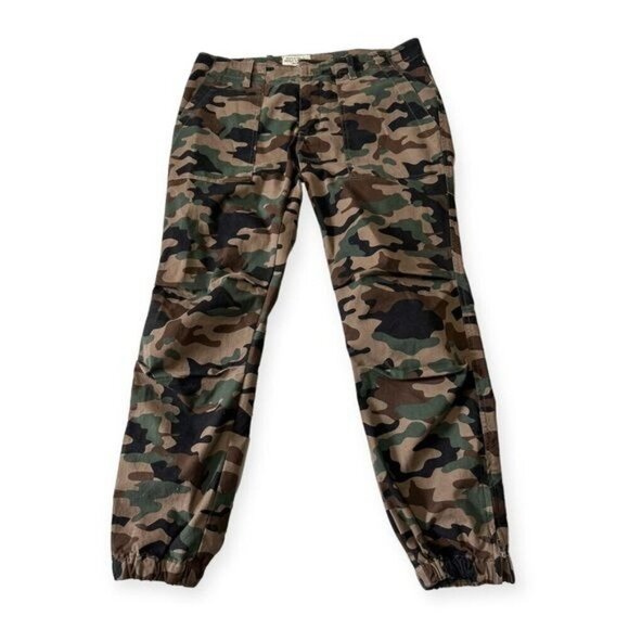 Nili Lotan Cropped French Military Pant In Coyote Brown Camo,  Size 6, Ankle Zip - Picture 5 of 14